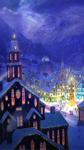 小镇H5背景高清