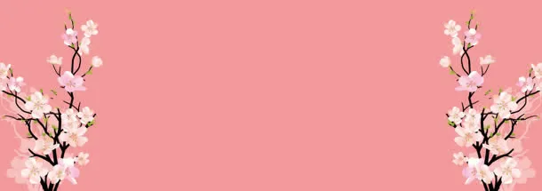 花草图案背景banner