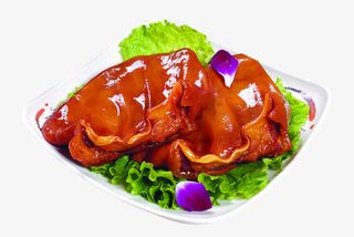 香卤生菜猪耳朵两只免抠