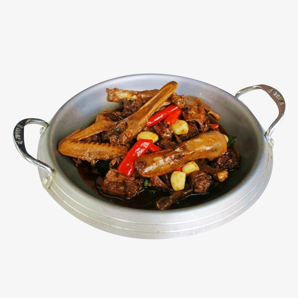 大蒜干锅鸭食品餐饮免抠
