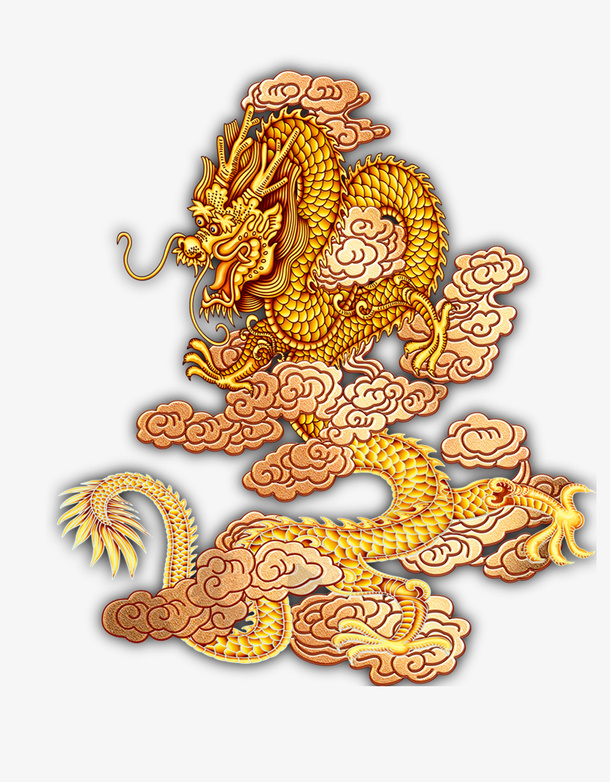 金龙和云纹免抠