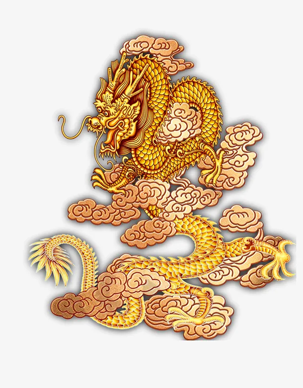 金龙和云纹免抠