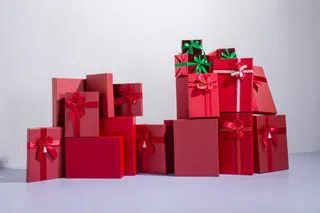 圣诞节礼盒 背景高清