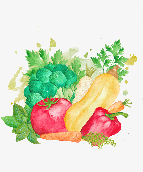 手绘蔬菜免抠