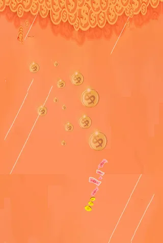 金融理财橙色广告高清