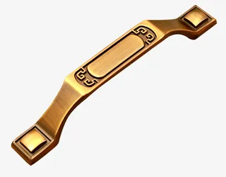 中国风中式花格门把手免抠