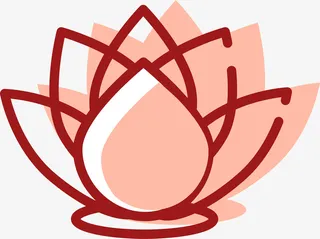 荷花国风剪影免抠