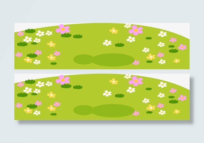 绿色卡通草地免抠