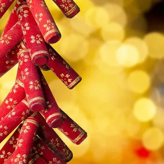 新年特写鞭炮背景高清