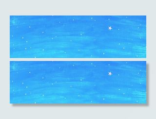 蓝色手绘背景高清