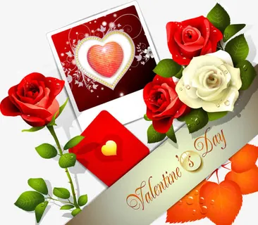 情人节绚丽卡片免抠