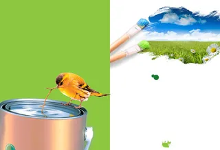 环保企业宣传画册背景元素高清