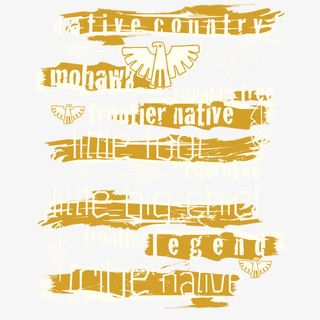 创意花纹字母印花免抠