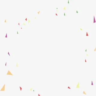 彩色碎纸削装饰图案免抠