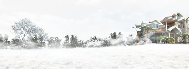 冬季雪地图片免抠