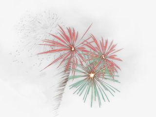 彩色的礼花免抠