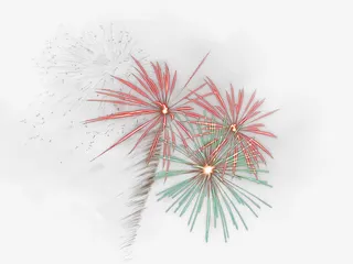 彩色的礼花免抠