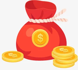 手绘红色福袋免抠图免抠手绘/卡通卡通元素