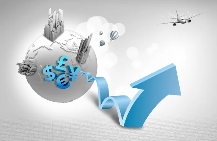 箭头金融互联网印刷背景高清