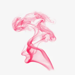 平面设计云雾红色云烟免抠