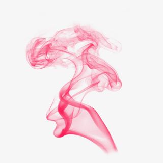 平面设计云雾红色云烟免抠