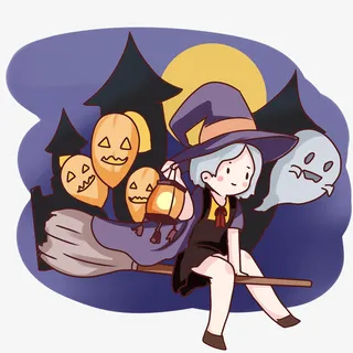 万圣节蓝色背景