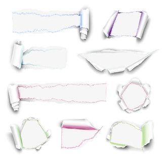 撕碎的纸张免抠