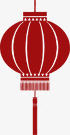 手绘红色灯笼免抠