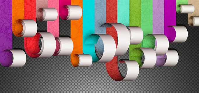 彩色纸条创意背景高清