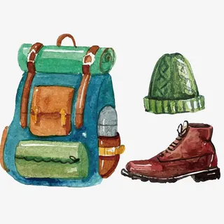 登山用品免抠