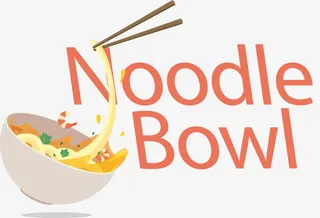 矢量手绘面条LOGO免抠