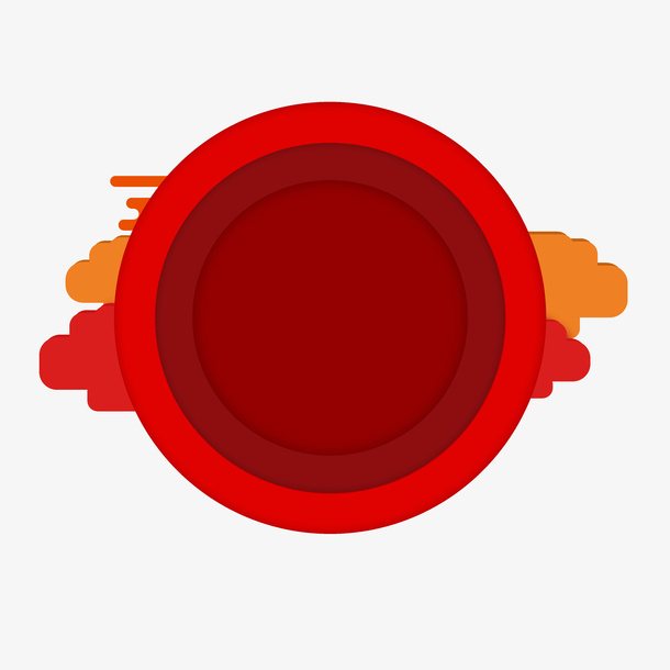 主题圆框素材免抠