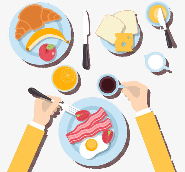 手绘卡通食物免抠