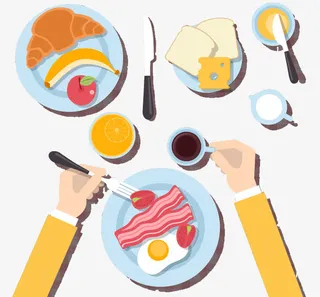 手绘卡通食物免抠