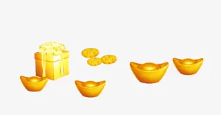 金元宝金币免抠