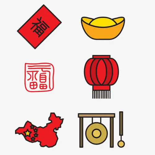中国风喜庆素材免抠