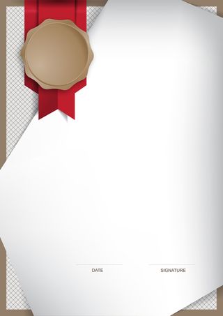 白色简约商务证书矢量背景素材高清