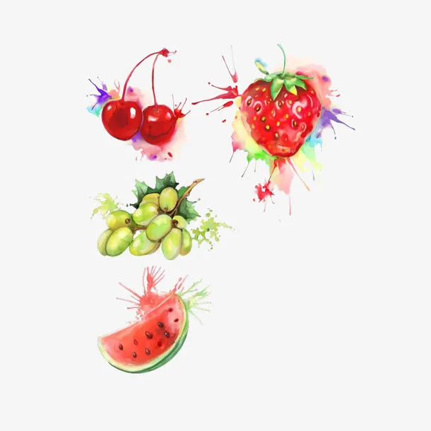 水彩水果免抠