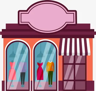 卡通多彩房屋免抠