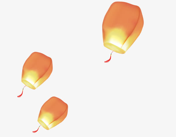 灯笼漂浮PNG图片免抠