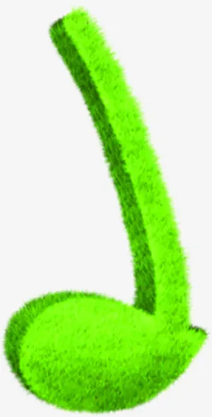 春天清新树叶音符免抠