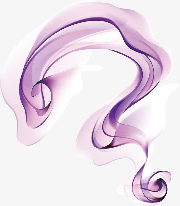 紫色矢量烟雾免抠
