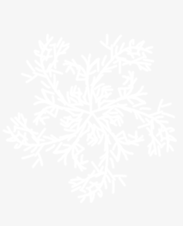 手绘圣诞装饰雪花免抠