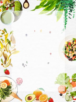 新鲜水果沙拉海报高清