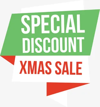 圣诞促销标签免抠