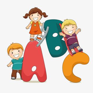 卡通英语字母免抠