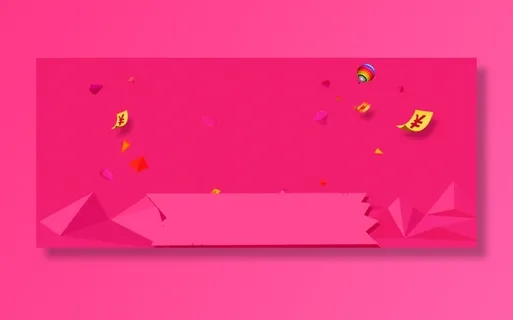 淘宝天猫双红色背景免抠