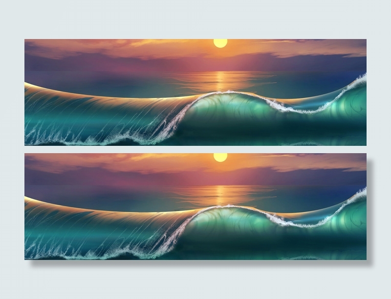 海浪背景高清