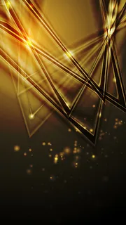 梦幻炫酷金色几何科技感H5背景高清