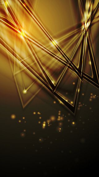 梦幻炫酷金色几何科技感H5背景高清